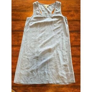 Joie Peri Silk Racerback Dress Mercury  - Size XS